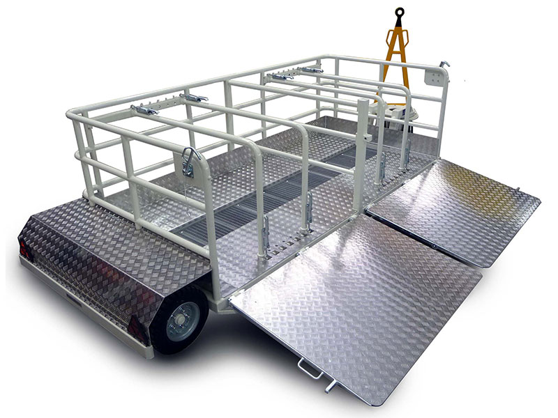 aircraft tire servicing tools: Wheel Transportation Cart WTC-4 Bild: Radtransportwagen WTC-4